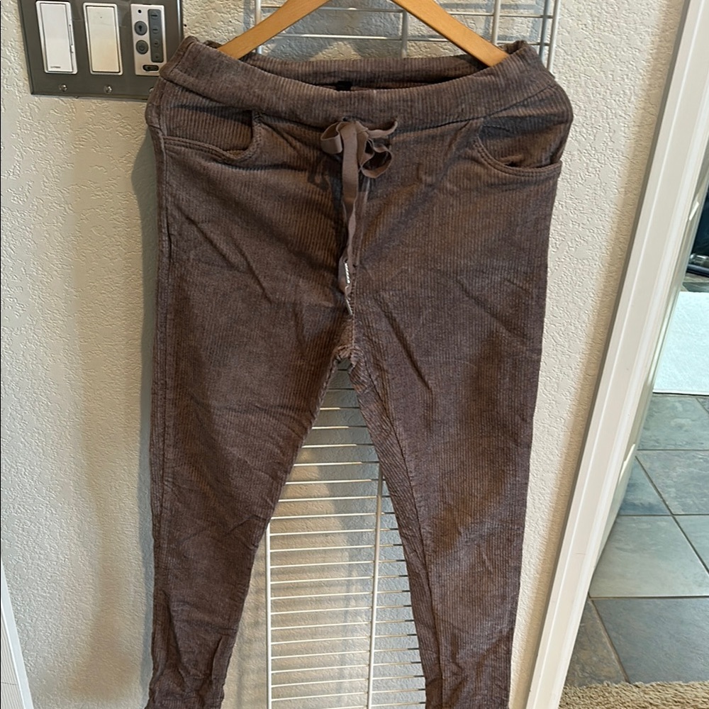Venti 6 Italian Brown Corduroy Joggers